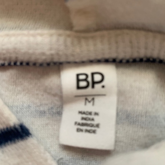 Super Soft Navy & White Striped BP hoodie - Picture 3 of 5